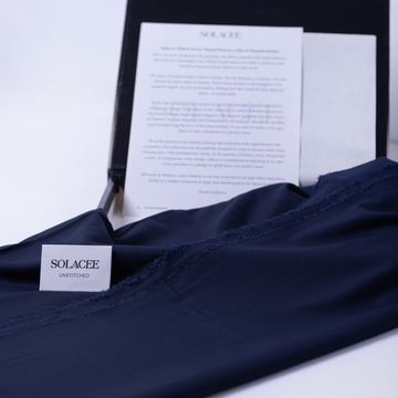 Solacee Blue Unstitched – Premium Washing Wear